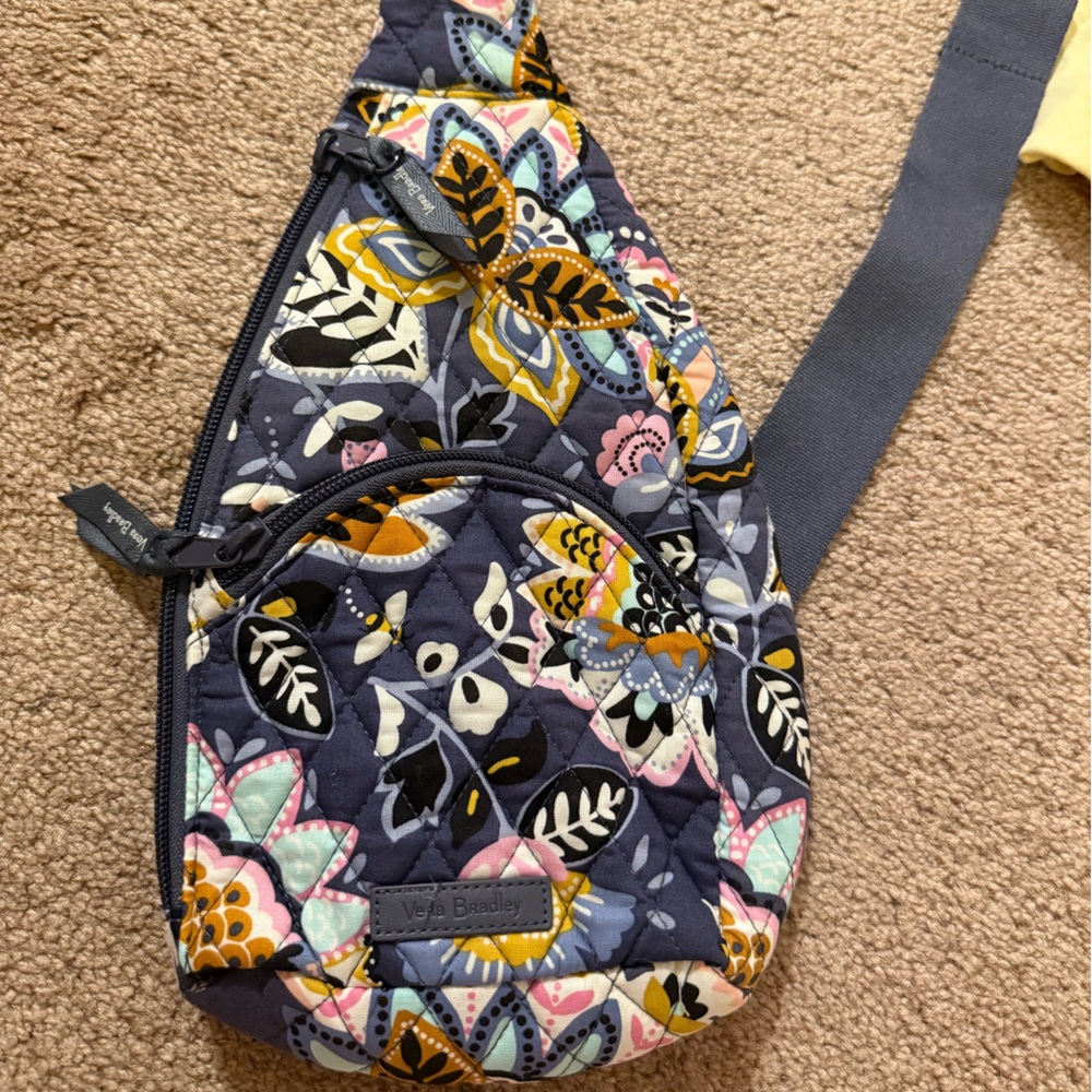 Vera Bradley Gray and Pink Backpack Dynamic Design